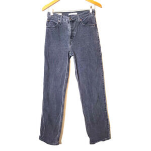 Levi's Dad Jeans Womens 25 Black Premium Baggy Relaxed Fit High Rise 100% Cotton